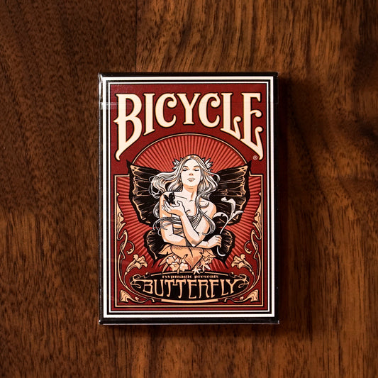 Bicycle Butterfly Playing Cards - Artwork by Lotrek