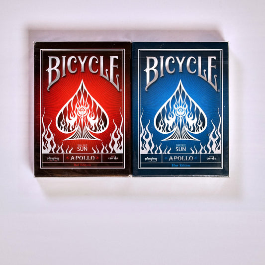 Bicycle Apollo Sun Playing Cards - 2 Deck Set Red and Blue