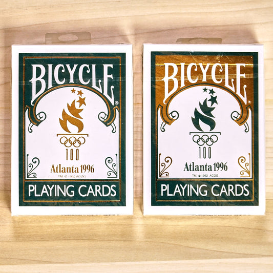 Bicycle 100 Years Olympics 1996 Atlanta Playing Cards - 2 Deck Set