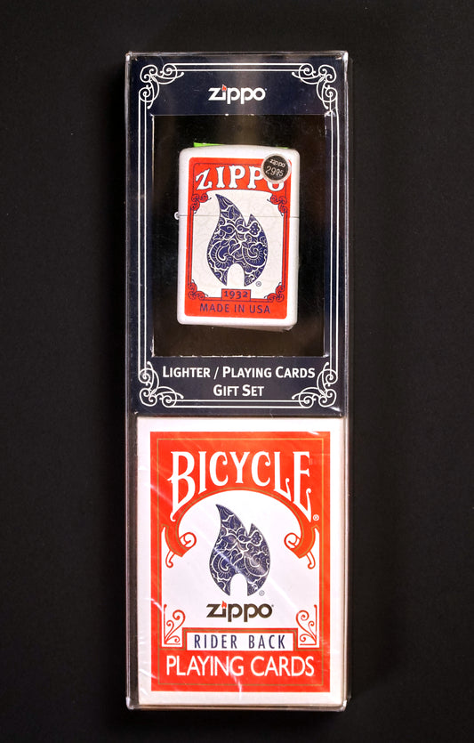 Bicycle Zippo Playing Cards and Lighter Combo Set