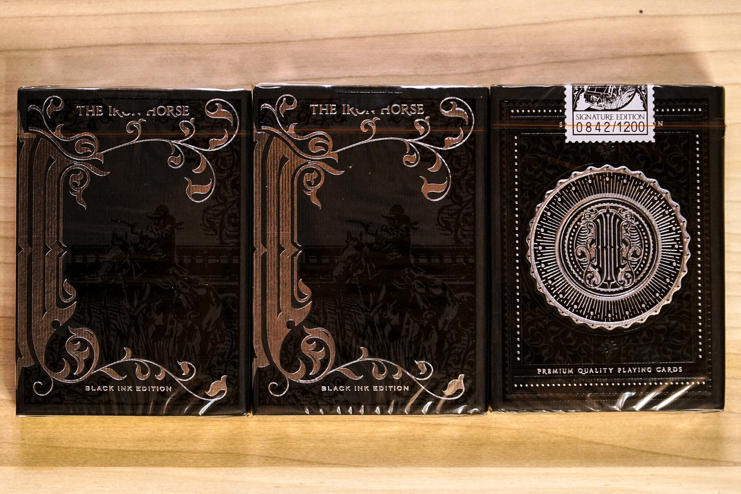 3 Deck Iron Horse Playing Card Set - 342/700 Signature Series