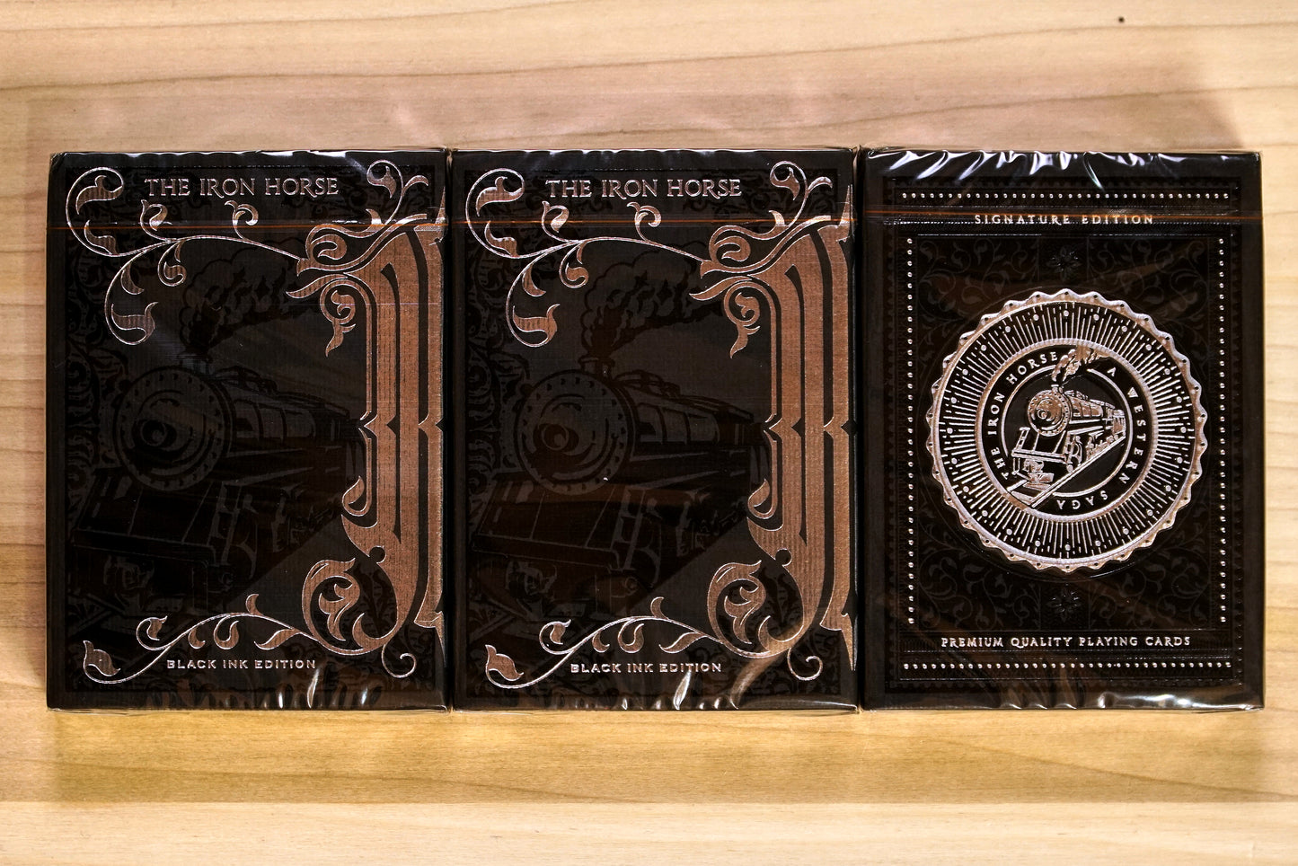 3 Deck Iron Horse Playing Card Set - 342/700 Signature Series