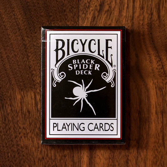 Bicycle Black Spider Playing Cards