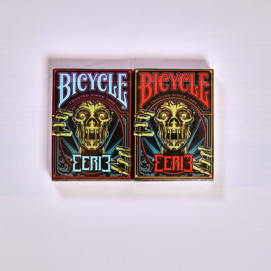 Bicycle Eerie Playing Cards - 2 Deck Set Red and Blue