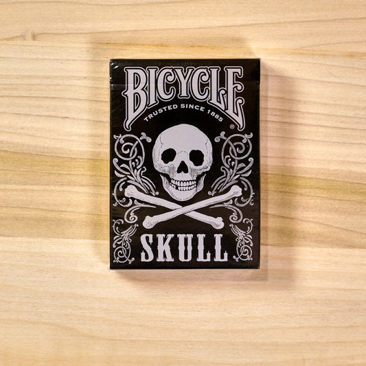 Bicycle Skull Metallic Silver Playing Cards