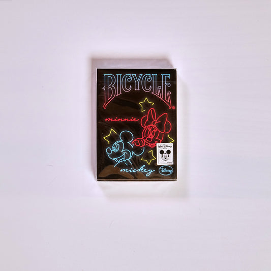 Bicycle Neon Mickey Mouse Playing Cards