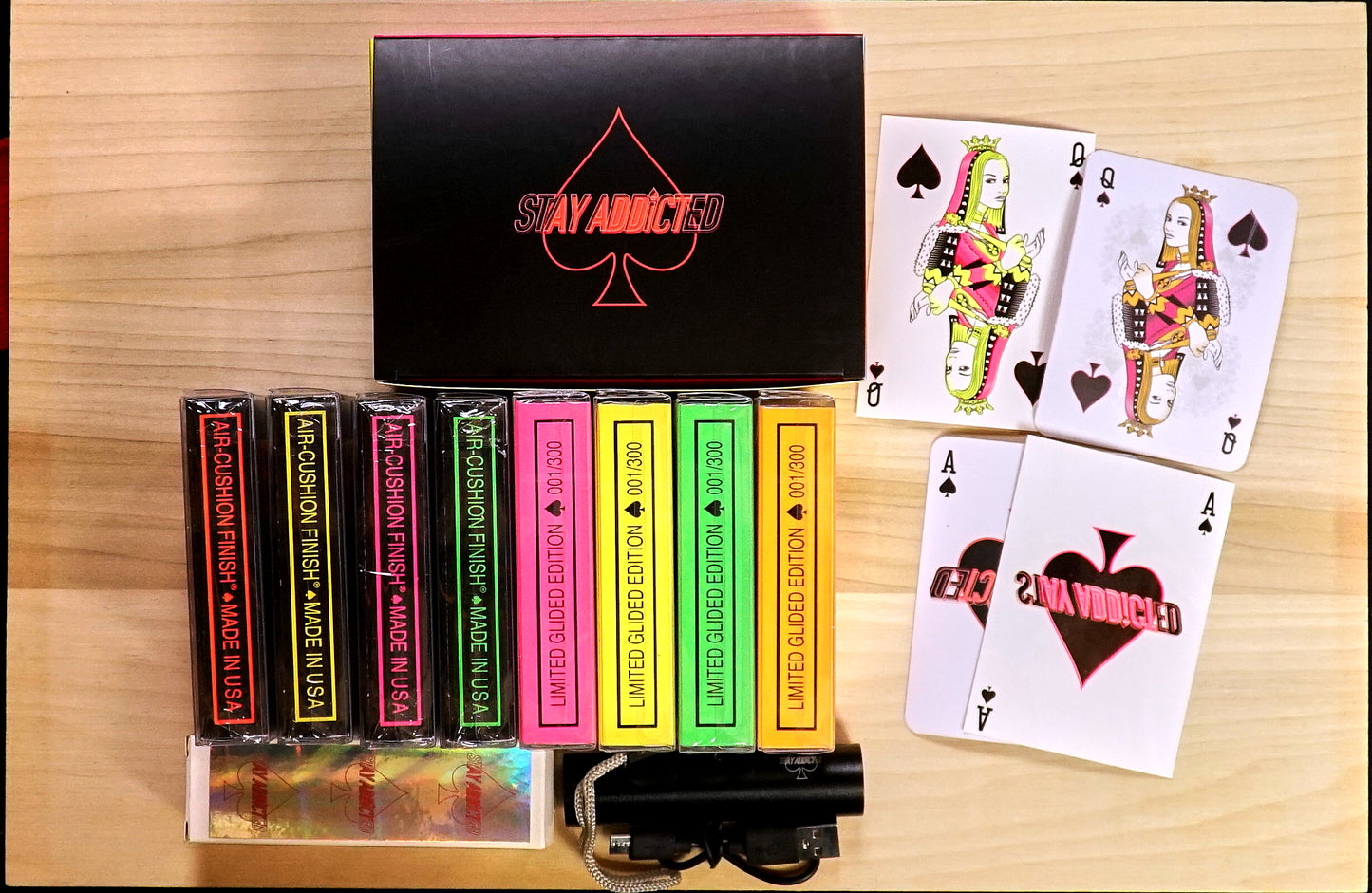 Bicycle Card Addiction Neon Playing Cards - Set