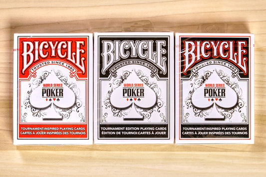 Bicycle World Series of Poker Playing Cards - 3 Deck Set