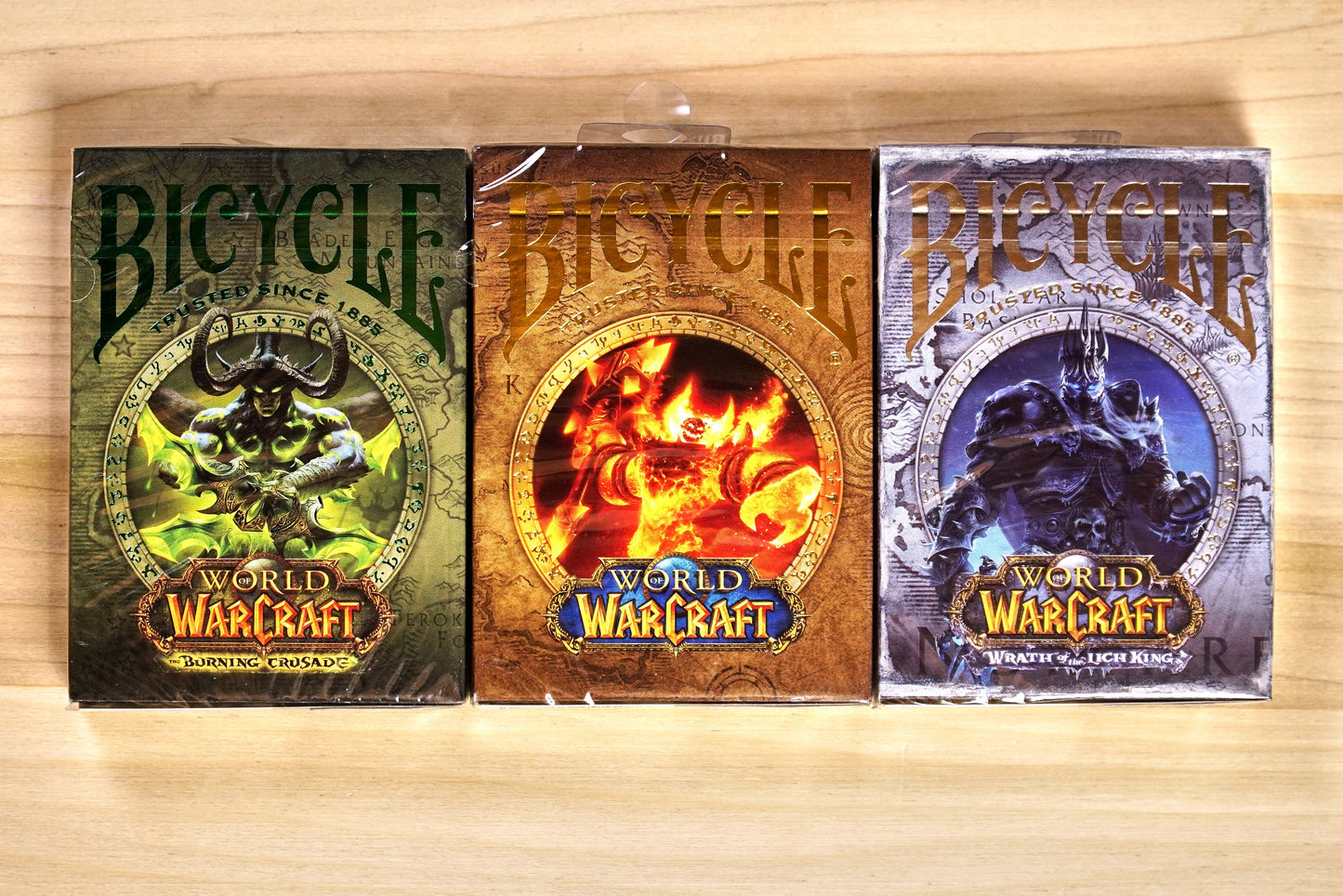 Bicycle World of Warcraft Playing Cards - 3 deck set