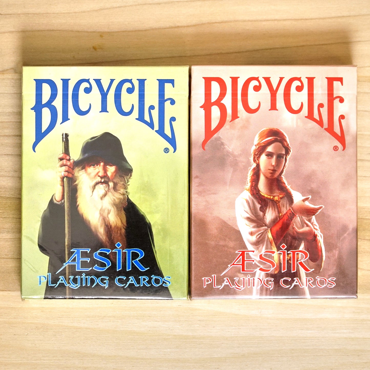 Bicycle Aesir Playing Cards - 2 Deck Set Viking Gods