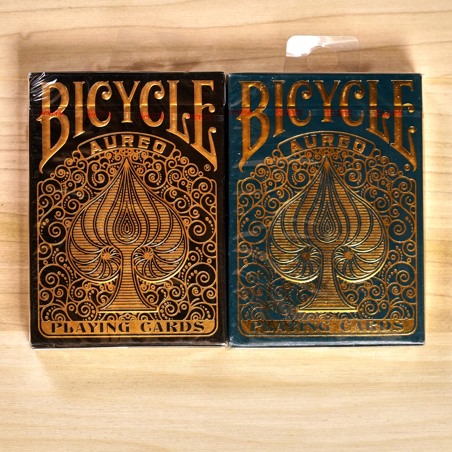 Bicycle Aureo Playing Cards - 2 Deck Set Black and Green