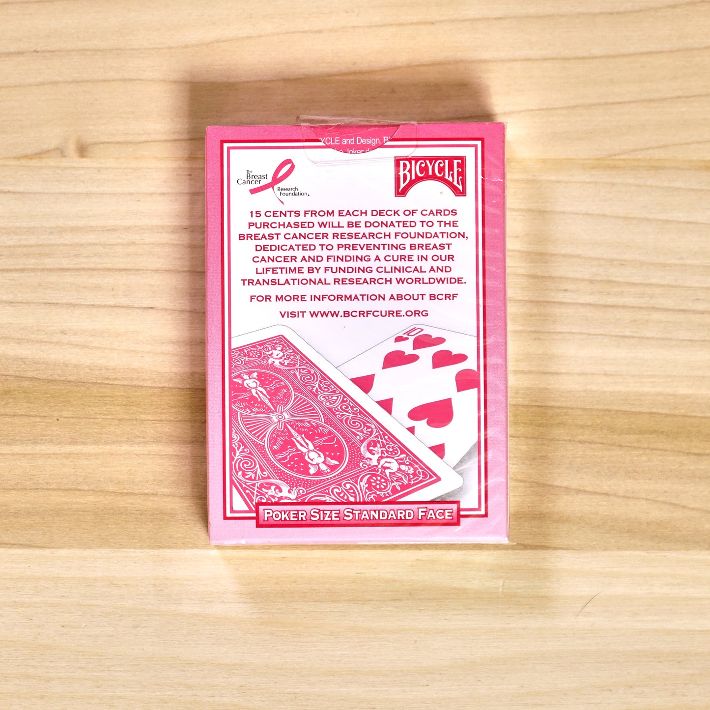 Bicycle Breast Cancer Research Foundation Playing Cards