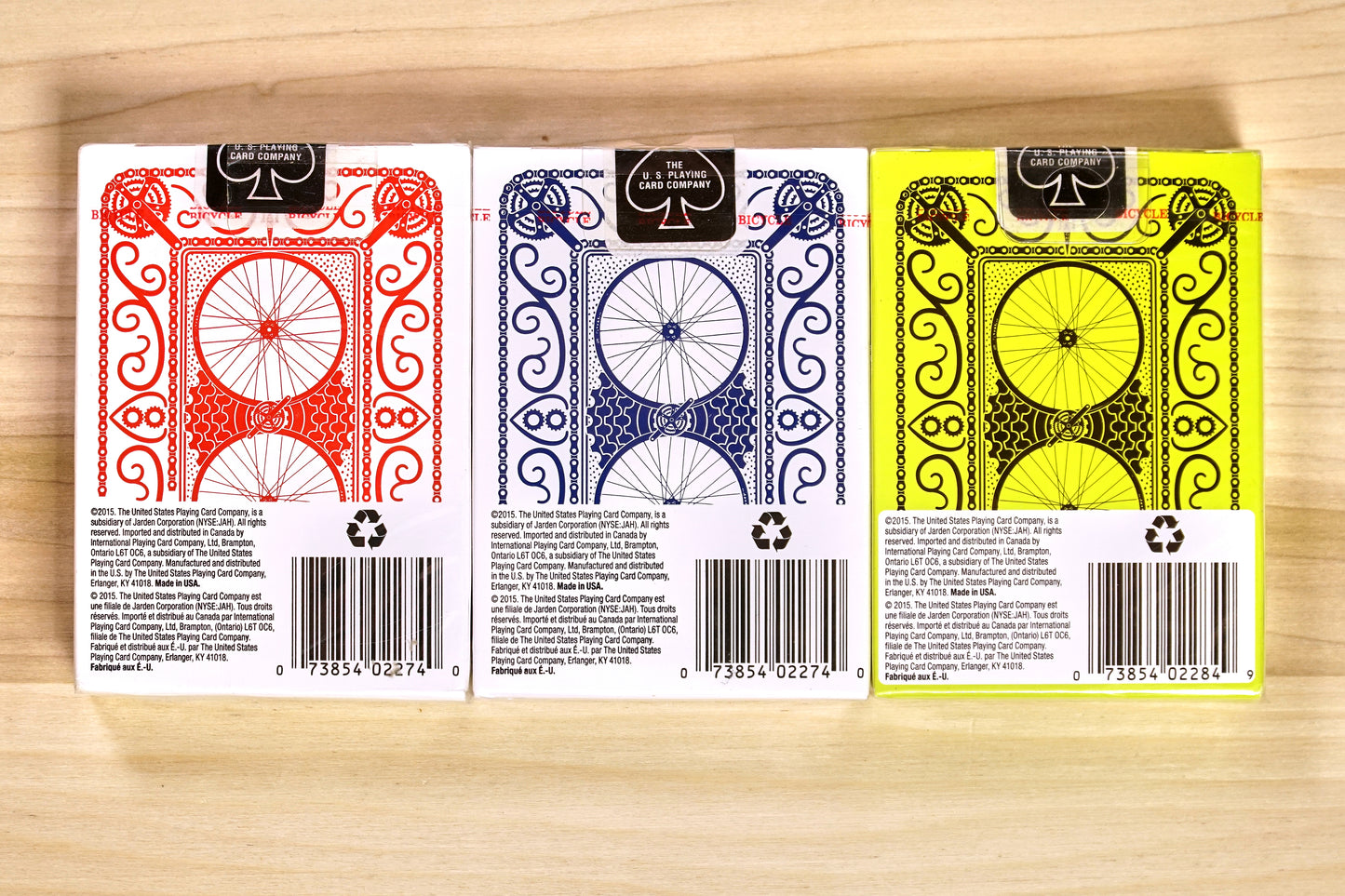 Bicycle Cyclist Playing Cards - 3 Deck Set