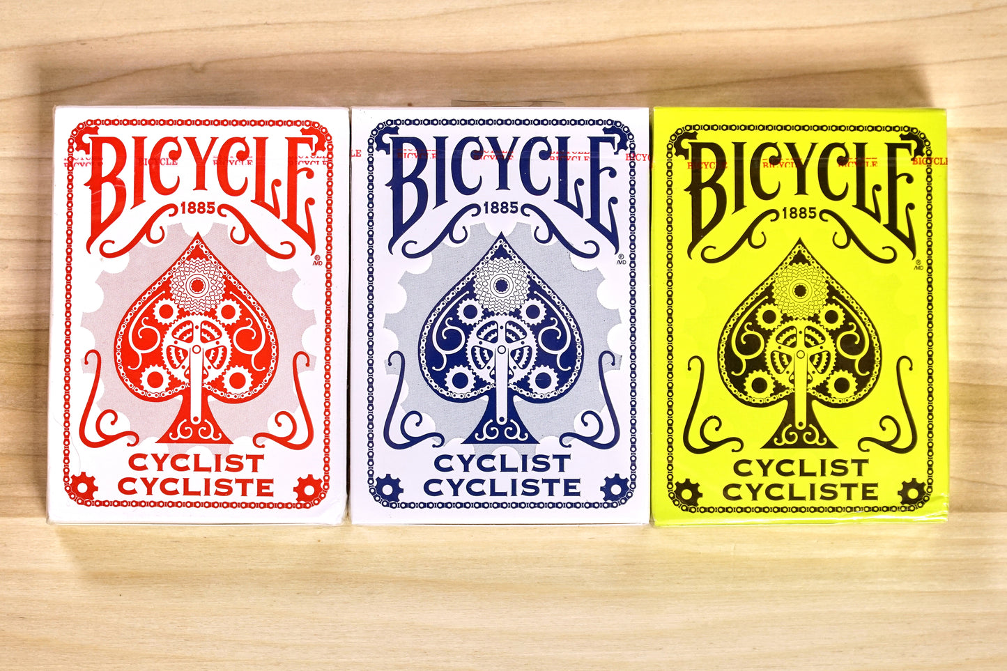 Bicycle Cyclist Playing Cards - 3 Deck Set