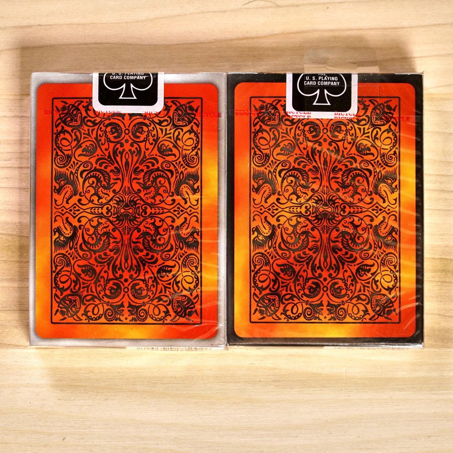 Bicycle Fire Playing Cards - 2 Deck Set