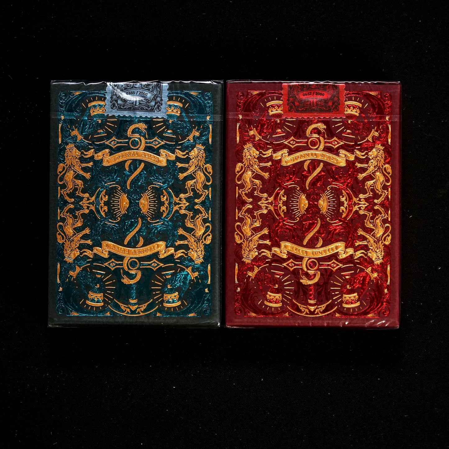 Eternal Reign Playing Cards Set - 2 Decks Ruby / Sapphire