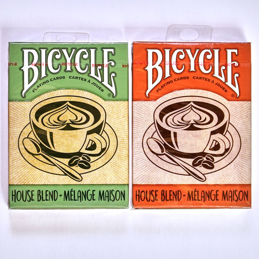 Bicycle House Blend Playing Cards - Set Green and Red