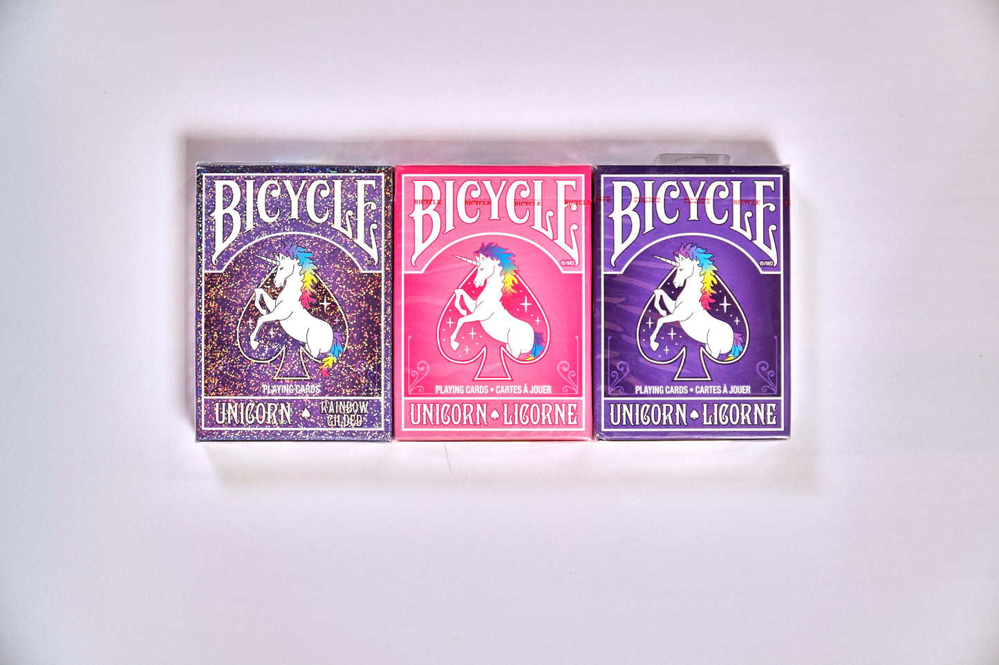 Bicycle Unicorn Playing Card Set - 3 Decks